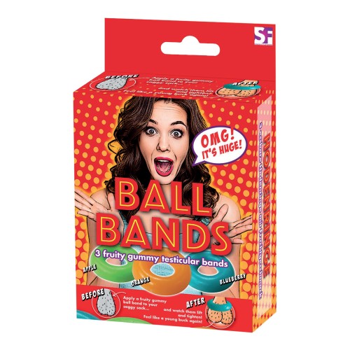 Gummy Ball Bands - 3 Assorted Colors and Flavors