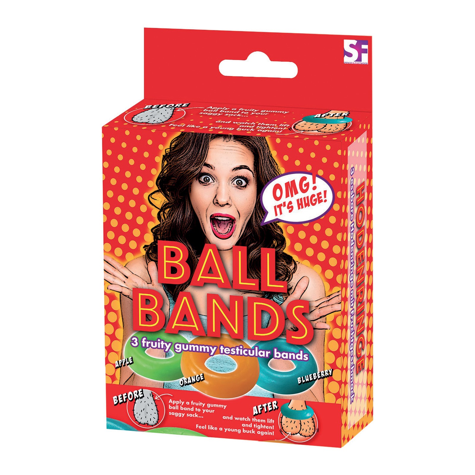 Gummy Ball Bands - 3 Assorted Colors and Flavors