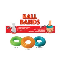 Gummy Ball Bands - 3 Assorted Colors and Flavors