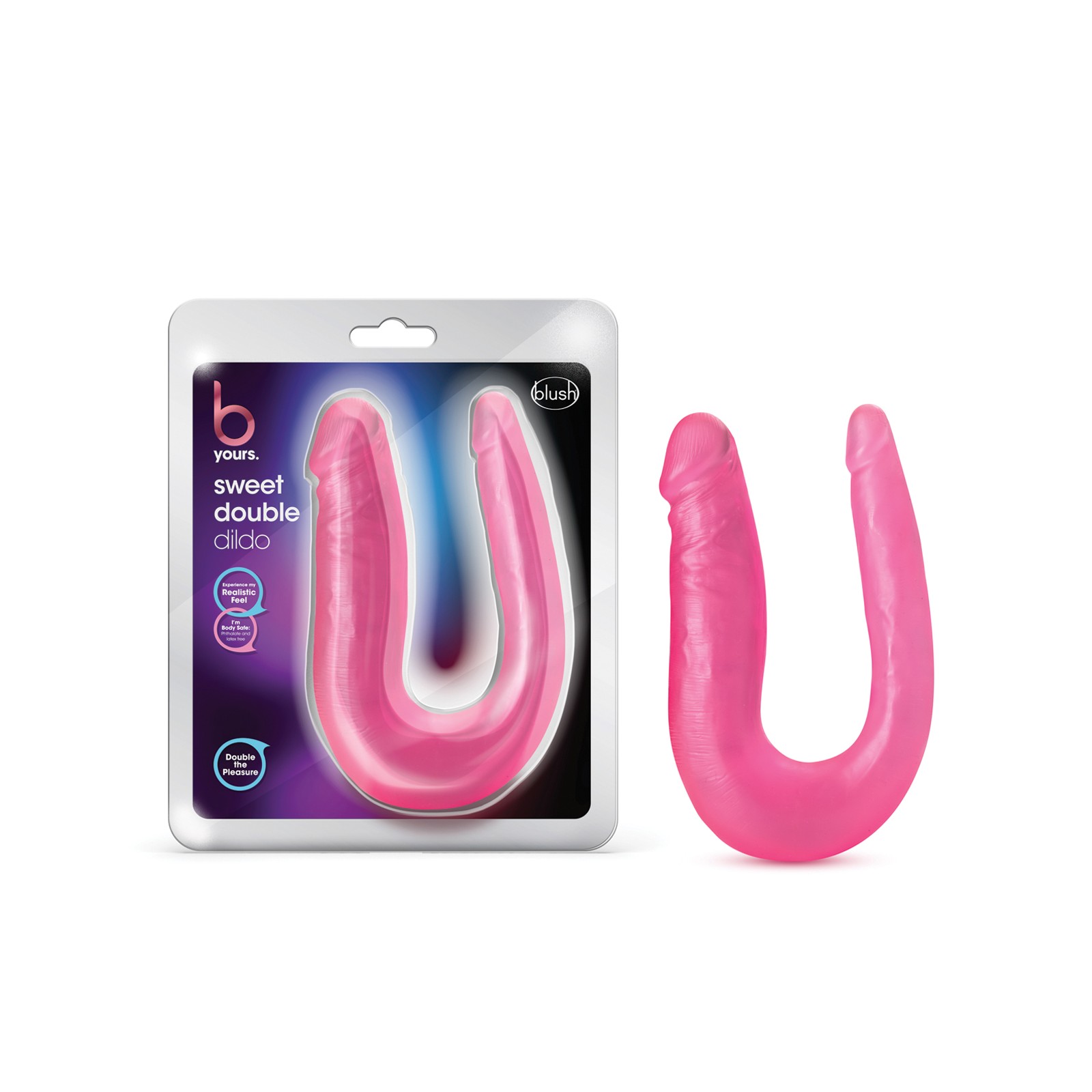 B Yours Sweet Double Dildo Pink