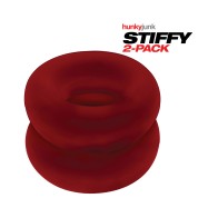 Hunky Junk Stiffy 2 Pack Cockrings Cherry Ice