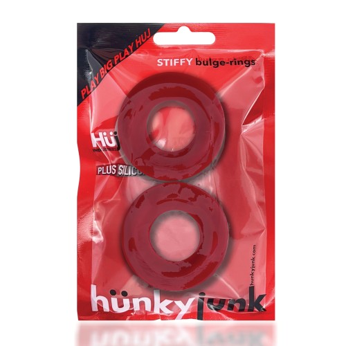 Hunky Junk Stiffy 2 Pack Cockrings Cherry Ice