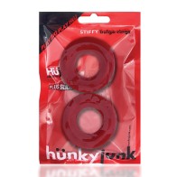 Hunky Junk Stiffy 2 Pack Cockrings Cherry Ice