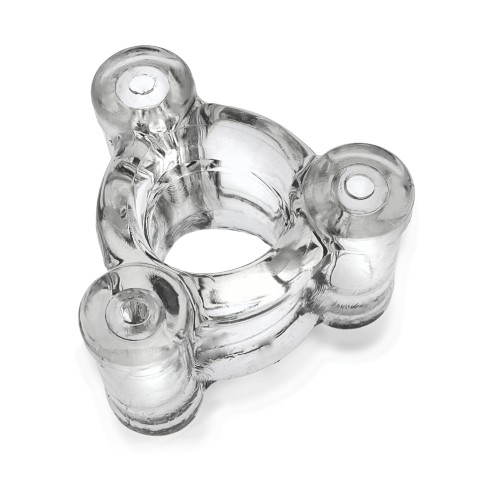 Oxballs Buzz Squeeze Ballstretcher Vibe - Clear - Intense Pleasure