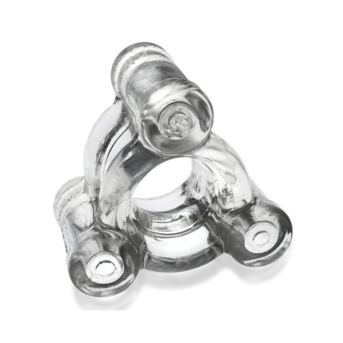 Oxballs Buzz Squeeze Ballstretcher Vibe - Clear - Intense Pleasure