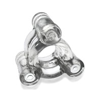 Oxballs Buzz Squeeze Ballstretcher Vibe - Clear - Intense Pleasure