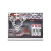 Oxballs Buzz Squeeze Ballstretcher Vibe - Clear - Intense Pleasure