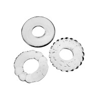 Kit de 3 Cockrings Bonemaker Transparente