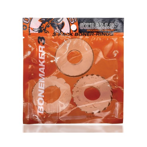 Kit de 3 Cockrings Bonemaker Transparente