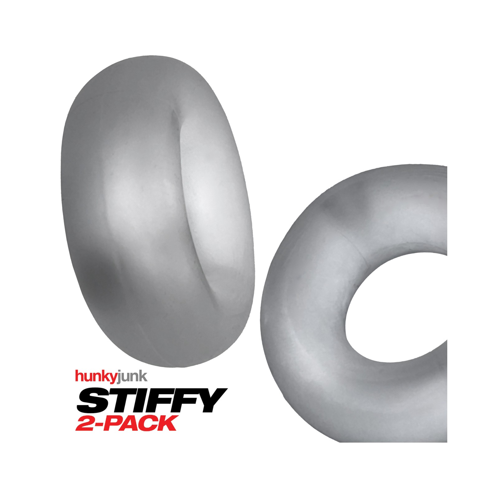 Hunky Junk Stiffy 2 Pack Clear Ice Cockrings