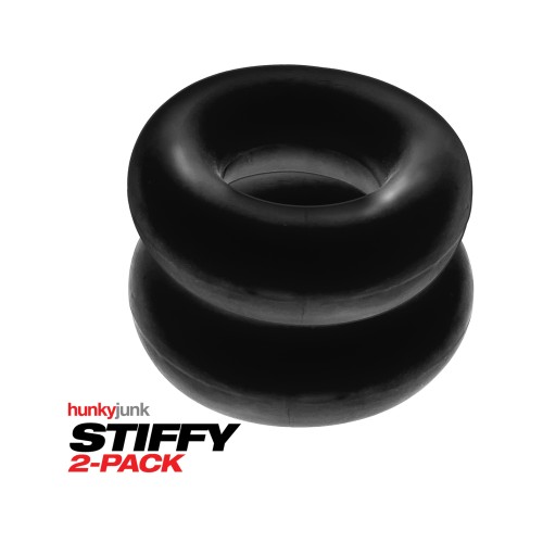 Hunky Junk Stiffy 2 Pack Cockrings Tar Ice