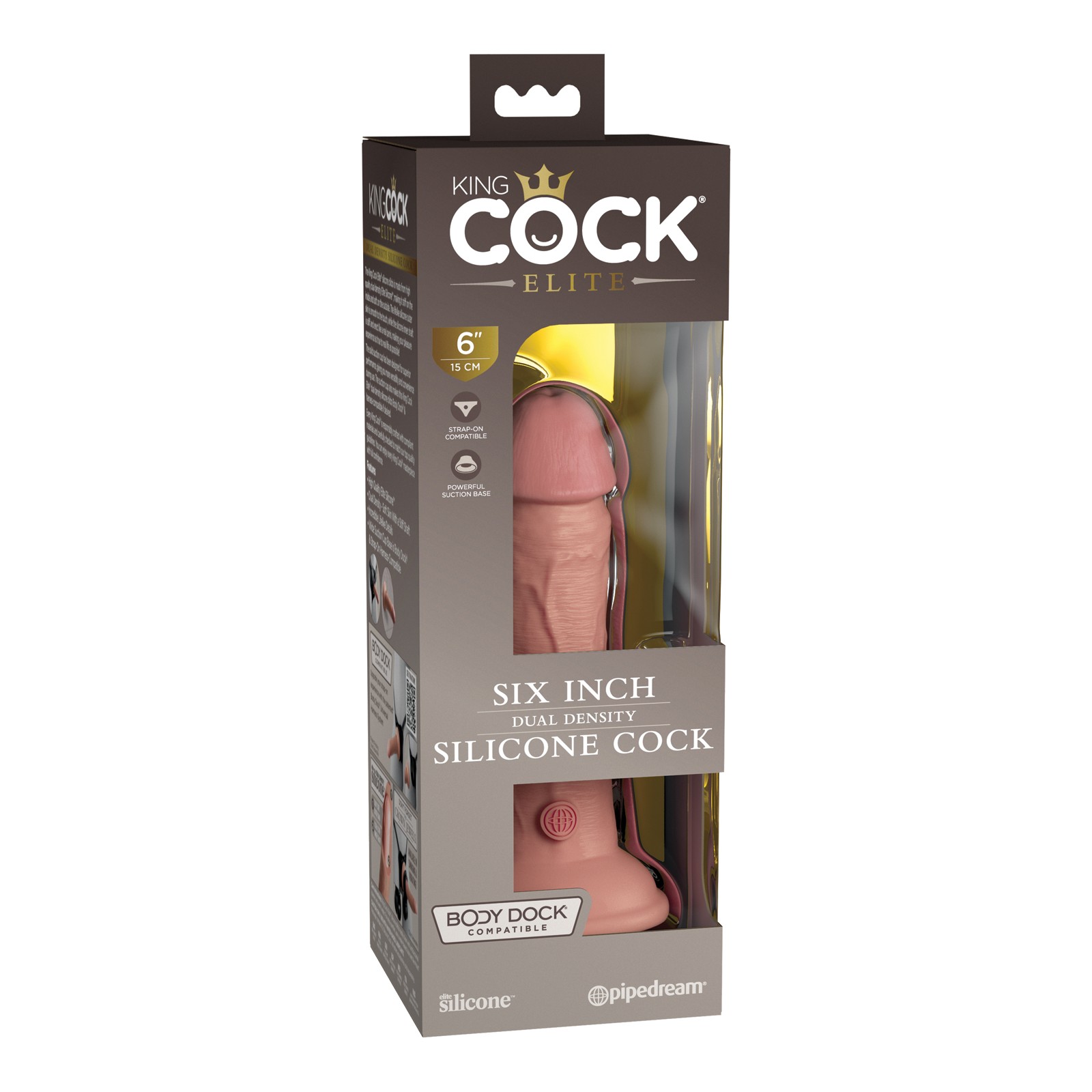 Cock King Cock Elite de Silicona 6 Claro