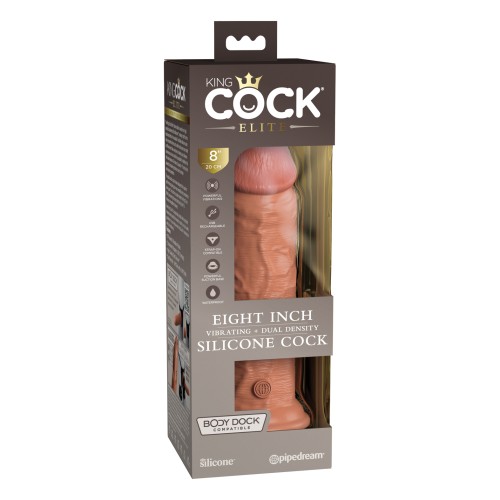 Dildo Vibrante King Cock Elite de 8 Pulgadas Realista