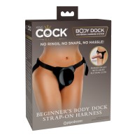 King Cock Elite Beginners Body Dock Strap On Harness Black