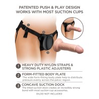 King Cock Elite Beginners Body Dock Strap On Harness Black