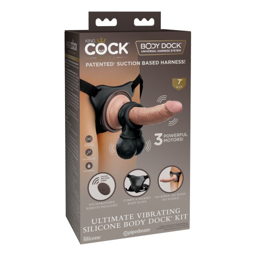 King Cock Elite Ultimate Vibrating Body Dock Kit