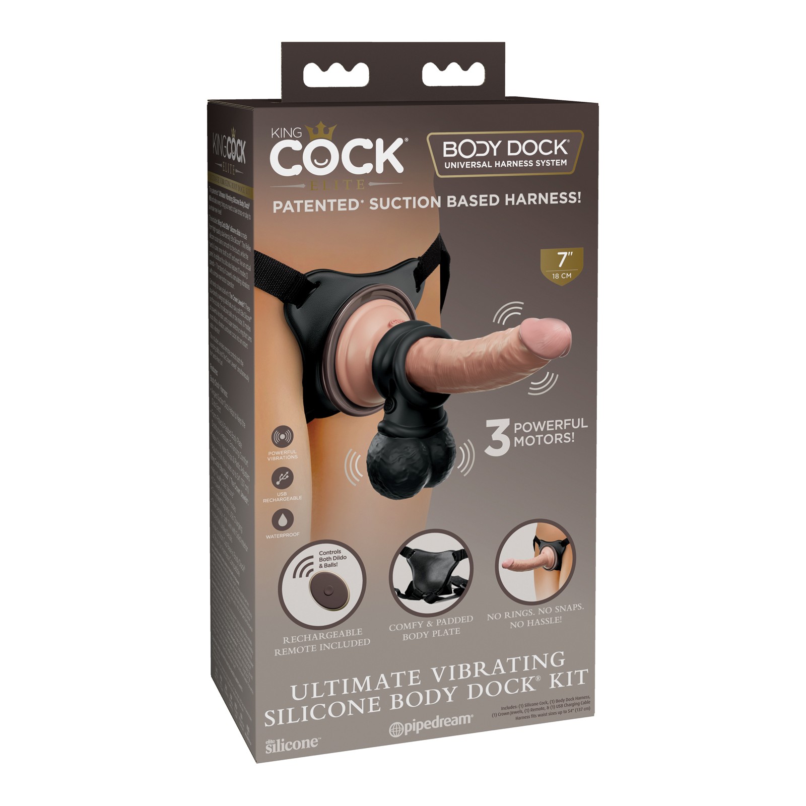 King Cock Elite Ultimate Vibrating Body Dock Kit