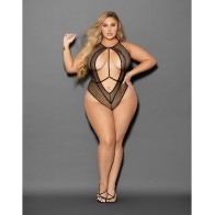 Euphoria Fishnet Teddy for Curvy Women