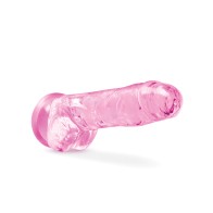 Dildo Cristalino de 8" Naturalmente Tuyo - Rosa