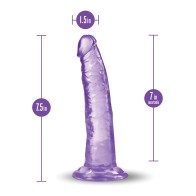 Blush B Yours Plus 7" Lust n' Thrust Dildo - Purple