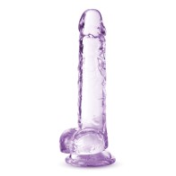 Blush Naturally Yours 7 Inch Crystalline Dildo Amethyst