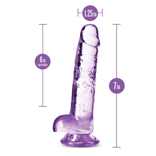 Blush Naturally Yours 7 Inch Crystalline Dildo Amethyst