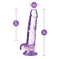 Blush Naturally Yours 7 Inch Crystalline Dildo Amethyst