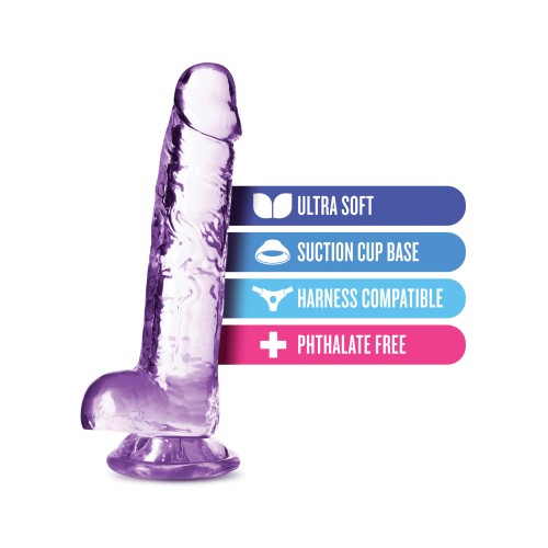 Blush Naturally Yours 7 Inch Crystalline Dildo Amethyst