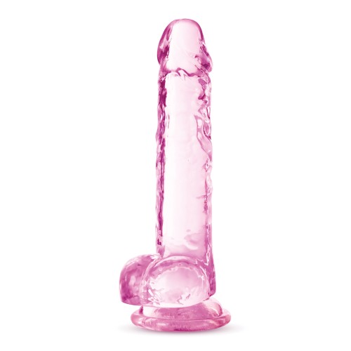 Dildo Cristalino de 7" Naturally Yours - Rosa