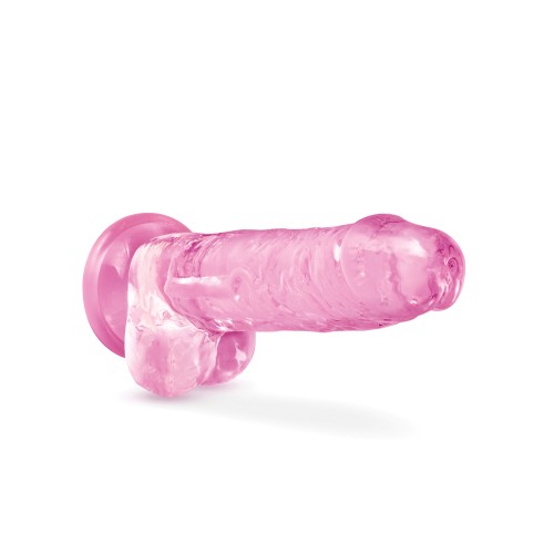 Dildo Cristalino de 7" Naturally Yours - Rosa