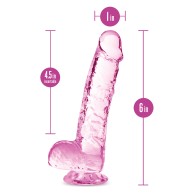 Blush Naturally Yours 6 Inch Dildo - Rose