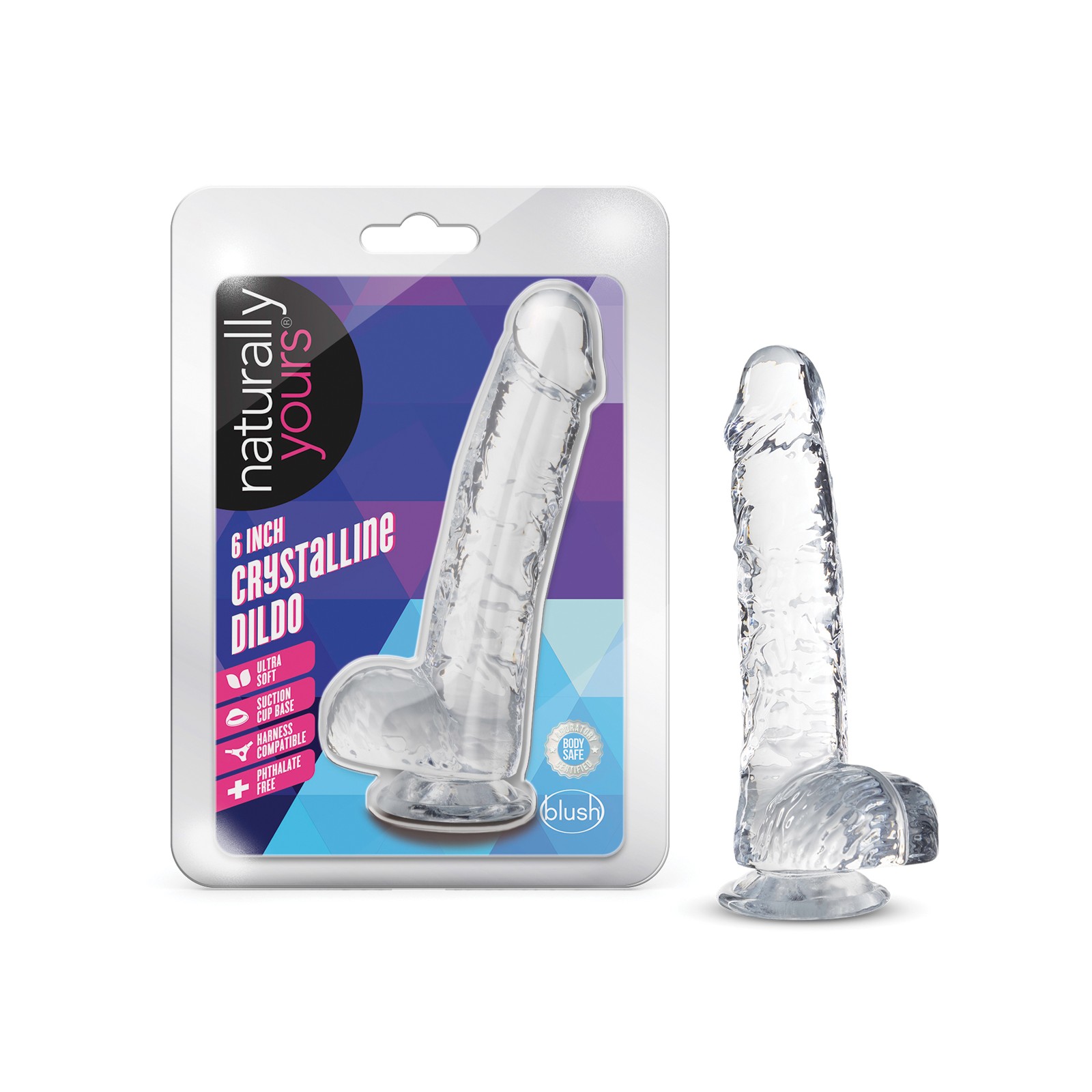 Dildo Cristalino Naturally Yours de 6"