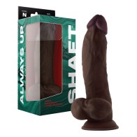 Dildo Curvado Silicona Líquida 9.5" Model N con Testículos