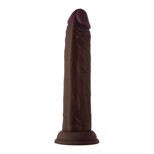 Shaft Model J Flexskin Liquid Silicone Dong Mahogany