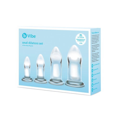 b-Vibe Glass Anal Dilator 4-piece Set