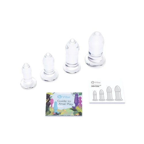 b-Vibe Glass Anal Dilator 4-piece Set