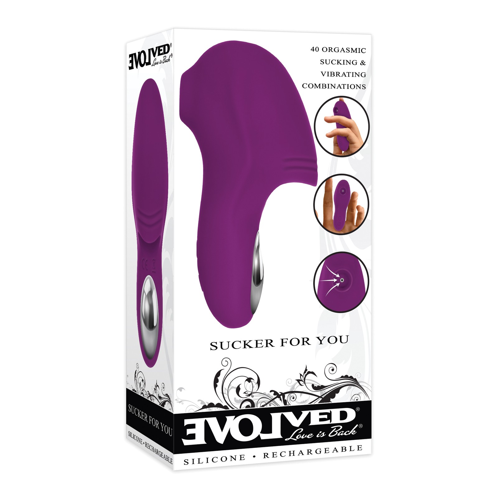 Evolved Sucker For You Finger Vibe Púrpura