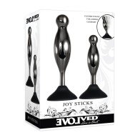 Evolved Joy Sticks 2 Piece Plug Set Black Chrome