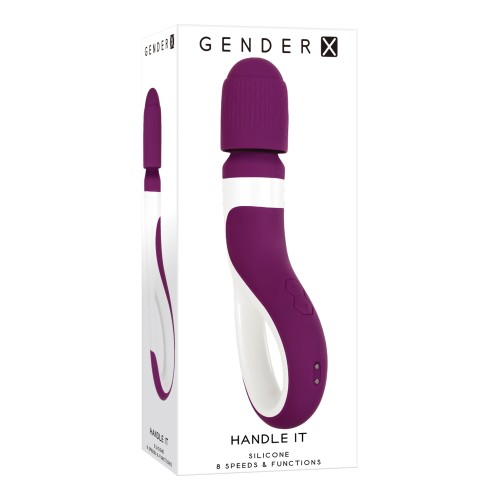 Gender X Powerful Wand Vibrator Purple/White