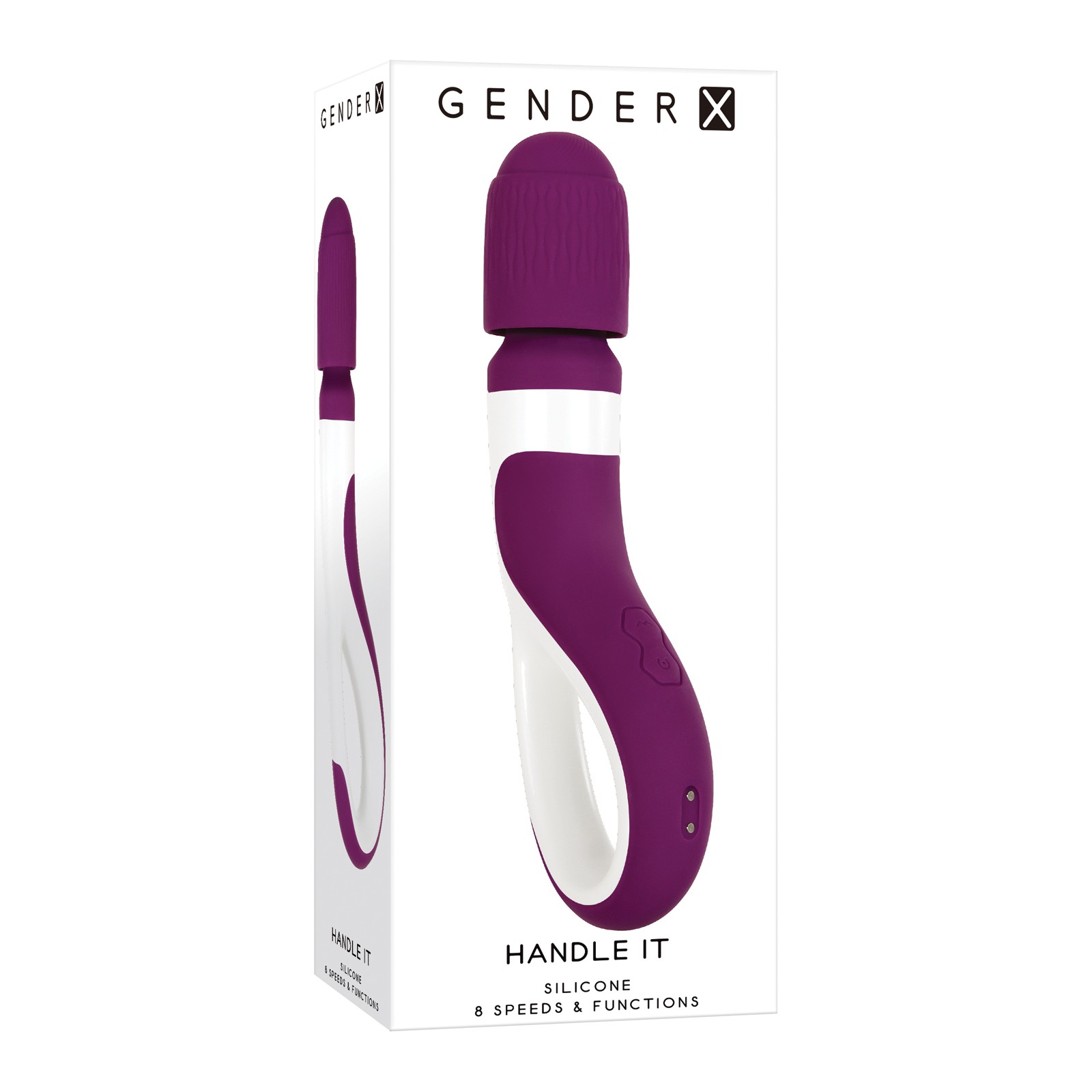 Gender X Powerful Wand Vibrator Purple/White