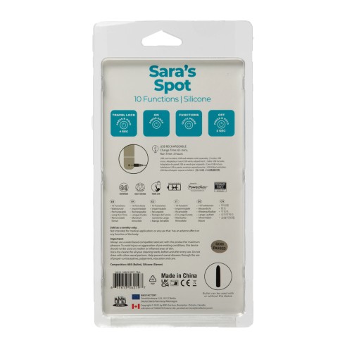 Sara's Spot Rechargeable G-Spot Bullet