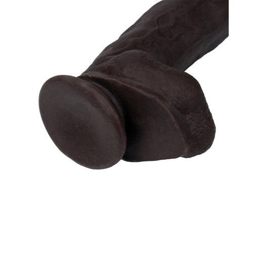 Get Lucky 12" Real Skin Series - Dark Brown Pleasure Tool