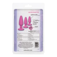 Kit de Juguetes Anales Crystal para Principiantes - Rosa