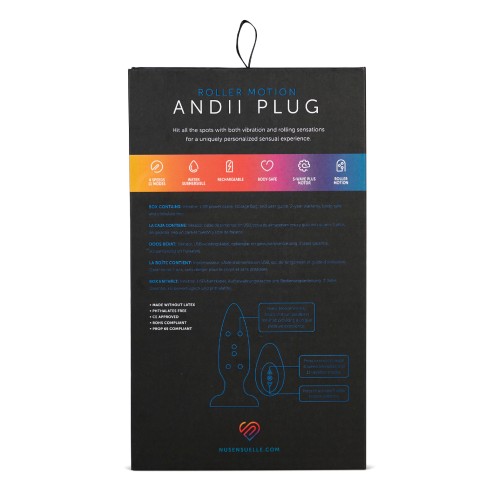 Nu Sensuelle Andii Vertical Roller Motion Butt Plug for Ultimate Pleasure