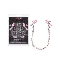 Nipple Play Crystal Chain Nipple Clamps - Enhancing Pleasure