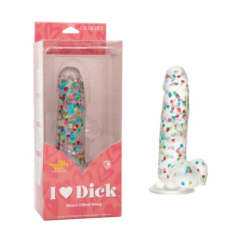 Naughty Bits I Love Dick Heart Filled Dong Multicolor