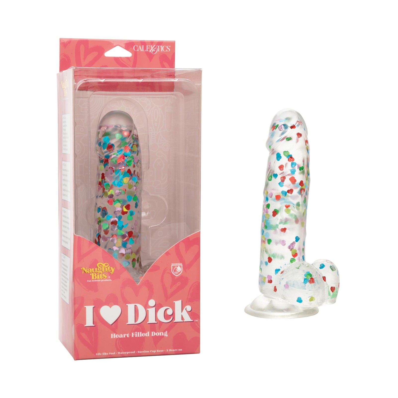 Naughty Bits Amor Dick Dong Relleno de Corazón Multicolor