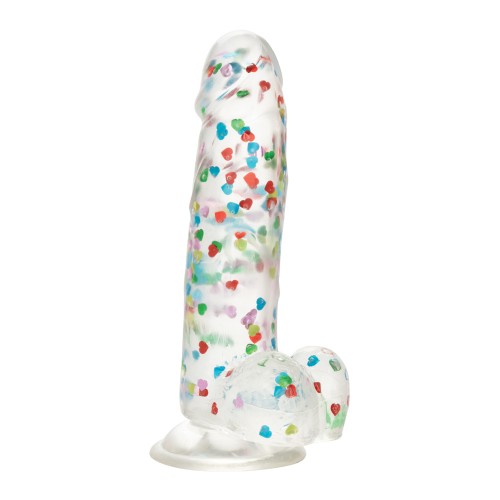 Naughty Bits I Love Dick Heart Filled Dong Multicolor