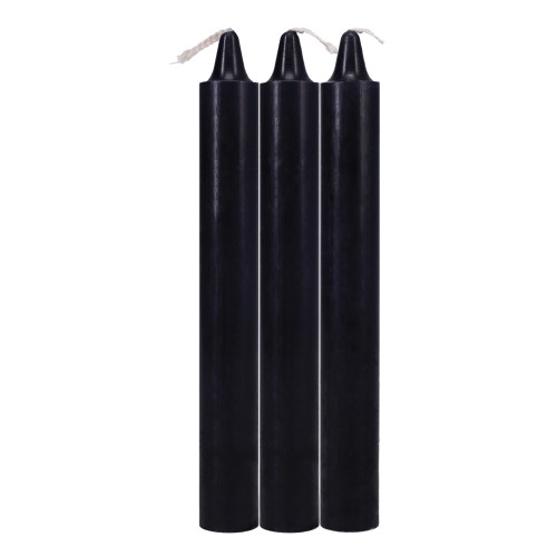 Japanese Drip Candles - Pack of 3 Black