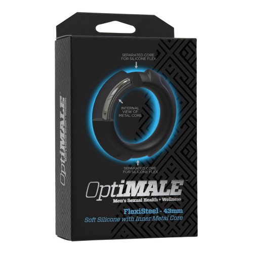 Anillo para el Pene FlexiSteel de OptiMale - 43mm